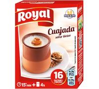 Royal Cuajada, Preparado en Polvo Sabor Lácteo 16 Raciones, Pack de 4 x 12 g - 48 g