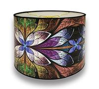 Royal Designs, Inc HBC-8040-10 - Pantalla para lámpara (25,4 x 25,4 x 20,3 cm), diseño de flores, color morado