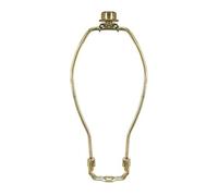 Royal Designs, Inc. Heavy Duty Harp for Lamp Shade Holder, 11 inch, Polished Brown Base