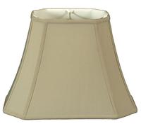 Royal Designs - Pantalla para lámpara de esquina de corte rectangular, color beige, 7 x 9 x 10,25 x 16 x 12,25