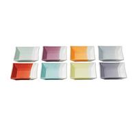 Royal Doulton 1815 1815TW25567-Juego de 8 bandejas cuadradas (12 cm, Porcelana, Brillantes