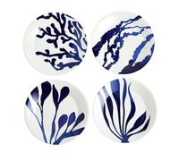 Royal Doulton 1815 Pacific - Juego de 4 platos (24 cm, 23,9 cm, 2025), color azul