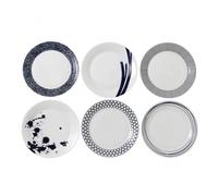 Royal Doulton 6 Platos Pacific. azul 28 cm