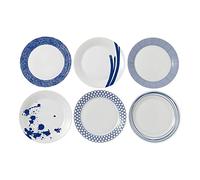 Royal Doulton Pacific 40034435 - Plato de cena (28,7 cm, 6 unidades), color azul