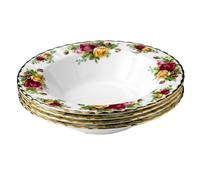 Royal Doulton-Royal Albert Old Country Roses Rim Soups Set of 4