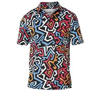 Royal e Impresionante Graffiti Camiseta de Golf para Hombres, Tops y Camisas de Polo
