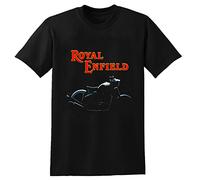 Royal Enfield Bullet - Camiseta de Manga Corta para Hombre (Unisex), Color Negro, Negro, XXL