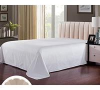 Royal Europe Textile - Sabana ENCIMERA 100% ALGODÓN Blanca, Pack 5 ud. Camas 140cm y 150cm