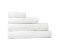 ROYAL EUROPE TEXTILE SL Juego Completo de Toallas 100% algodón para casa de Calidad Hotel. Color Blanco. 450 Gramos/m2. 4 Toallas.