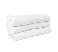 ROYAL EUROPE TEXTILE SL Juego de 3 Alfombrillas 100% algodón para baño, Acabado en greca, Calidad de Hotel. Medidas 50x60 cms, 650 gr/m2.