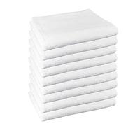 ROYAL EUROPE TEXTILE SL Toallas Lavabo 100% algodón Medidas 50x100cms Color Blanco. 450 Gramos/m2. 10 Toallas.