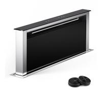 Royal Flush 80cm 714m³/h Extractor de Encimera Negro/Plata