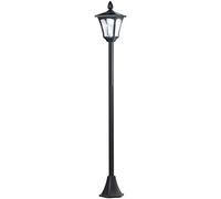 Royal Gardineer solar Lámpara de jardín: Lámpara solar de jardín LED, de 40 LM, regulable, con sensor crepuscular IP44, de 1,6 m de altura (Linterna de pie)