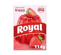 Royal Gelatina Sabor Fresa, Preparado en Polvo 10 Raciones, Pack 2 x 57 g - 114 g
