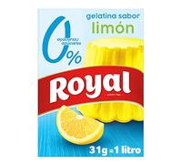 Royal Gelatina Sabor Limón 0%, Sin Azúcar, Preparado en Pack 31 g