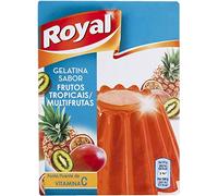 Royal, Gelatina Sabor Tropical, menos 30% azucar, 2 x 57g, total 114g