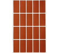 Royal Green Pegatina Marrón Rectangular 1,4cm x 1,9cm Etiquetas Rectangulares (40 mm x 19 mm) Paquete de 100