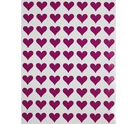 Royal Green Pegatinas de Corazones Moradas 1,3cm (13mm) Etiquetas de Colores 1050 Unidades