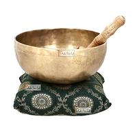 Royal Handicrafts Singing Bowl Buddhist Decor Religious Gift Metal Art Golden for Meditation 7 inches