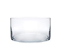 Royal Imports - Florero de Cristal Decorativo, cilíndrico, Centro de Mesa para hogar o Boda, 10,2 cm de Alto, 20,3 cm de Boca, Transparente