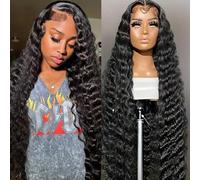 ROYAL IMPRESSION 28 Pulgadas Onda Suelta Encaje Frente Pelucas De Cabello Humano 200% Densidad 13X4 Hd Transparente Suelto Onda Profundo Encaje Frontal Pelucas De Cabello Humano 12A Sin Glueless