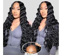 ROYAL IMPRESSION Wear And Go Pelucas Sin Pegamento De Pelo Humano Onda Profunda Suelta Pelucas Frontales De Encaje De Cabello Humano 12A Pelucas Sin Pegamento Del Cabello Humano Pre C