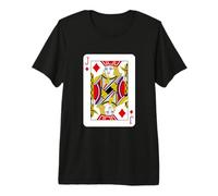 Royal Jack of Diamonds Playing Cards Illustration Graphic Camiseta Premium