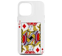Royal Jack of Diamonds Playing Cards Illustration Graphic Carcasa para iPhone 13 Pro MAX