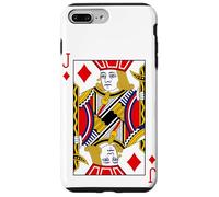 Royal Jack of Diamonds Playing Cards Illustration Graphic Carcasa para iPhone 7 Plus/8 Plus