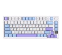 Royal Kludge RKM75 RGB ISO-ES Hot-Swappable Switch Silver Speed Wireless Taro Milk