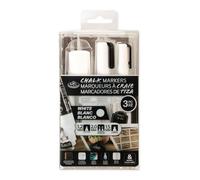 Royal & Langnickel 3pc WHITE VARIETY SIZE CHALK MARKER SET