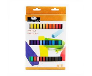 Royal & Langnickel Essentials - Juego 36 Suave Cuadrado Dibujo Colores Pastel cph-a36