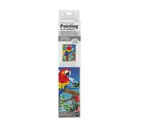 Royal & Langnickel - Kit de lienzo de pintura por número con colgador de pantalla - Guacamayo escarlata rojo