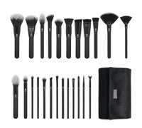 Royal & Langnickel MODA Pro - Juego de 25 brochas de maquillaje con bolsa de viaje
