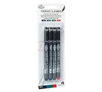 Royal & Langnickel Nano Liner No. 05 - Rotulador para dibujo (4 unidades), multicolor