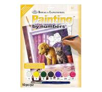 Royal & Langnickel Paint by Number - Juego de pintura (27,9 x 38,1 cm), diseño de perro y gato mirando por la ventana