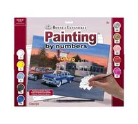 Royal & Langnickel Paint by Number - Juego de pintura (27,9 x 38,1 cm), diseño restaurante de carretera de los 50