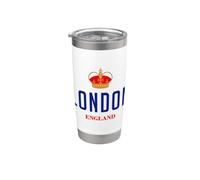 Royal London England Crown, London Wait For Me Travel London Vaso térmico de acero inoxidable de doble pared