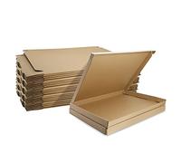 Royal Mail - Cajas de envío de cartón corrugado tamaño A4 de 320 x 230 x 20 mm, paquete de 25 cajas de correo pequeñas tamaño A4 para negocios, correos, almacenamiento o regalo (color marrón)