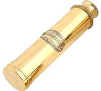 Royal Navy - Telescopio de latón de estilo antiguo, 12 pulgadas, dorado, decorativo vintage con cubierta de lente