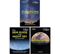 Royal Observatory Greenwich Collection 3 Books Set (Stargazing Beginners guide to astronomy, Moongazing Beginner’s guide to exploring the Moon & 2024 Guide to the Night Sky)