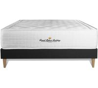 Royal palace bedding Somier negro + colchón con espuma viscoelástica 140 x 200