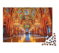 Royal Palace of Madrid 1000 Piezas Puzzle Reciclado Cathedral Ceiling Puzzles para Mayores Accesorios para Juegos de Fiesta Desarrollo Boy & Girl‘s Intelligence Educativo Fun 52x38cm/1000 Piezas