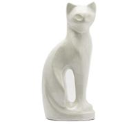Royal Rapture Urn for Ashes Charming Funeral Memorial Cremation Cat Figurine Pet Love Urns Decorative|Alloy|(Pearl Cat, 9") RCM01-04