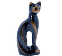 Royal Rapture Urn for Ashes Charming Funeral Memorial Cremation Cat Figurine Pet Love Urns Decorative|Alloy| (Bronze Cat 9") RCM01-05
