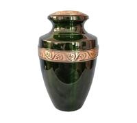 Royal Rapture Urn for Ashes Cremation Funeral Memorial Love Urns Decorative|Human Adult Child Heart| (Green 10") RJM08-04
