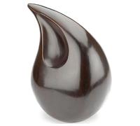 Royal Rapture Urn for Ashes Cremation Memorial Funeral Teardrop Jar Love Urns Decorative Human Adult Child (Bronze, 12") RT01-10