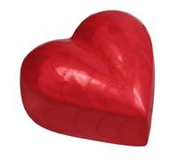 Royal Rapture Urna para Cenizas, Funeral, cremación, Recuerdo, corazón, Amor, urnas Decorativas de aleación (Rojo, 3 Pulgadas) RHM01-09