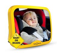 Royal Rascals - Espejo ajustable para el reposacabezas (para asiento de niño mirando hacia atrás, modelo mejorado, se adapta a cualquier asiento, 100% inastillable, producto de seguridad)