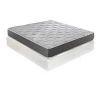 ROYAL SLEEP - Pack Descanso Montaje y Retirada de Usado Incluido | Colchón Viscoelástico Ceramic 23cm | 180x200 | Dos Canapés Abatibles Madera Blancos 90x200 Unidos de Gran Capacidad